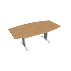 Rokovací stôl Cross, 200x75,5x110 cm, dub/kov
