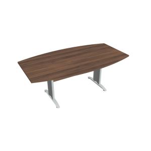 Rokovací stôl Cross, 200x75,5x110 cm, orech/kov