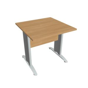 Rokovací stôl Cross, 80x75,5x80 cm, dub/kov
