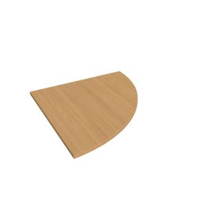 Doplnkový stôl Flex, pravý, 80x80 cm, buk