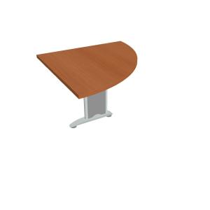 Doplnkový stôl Flex, pravý, 80x75,5x80 cm, čerešňa/kov