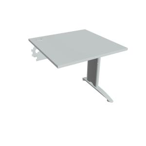 Pracovný stôl Flex, 80x75,5x80 cm, sivý/kov