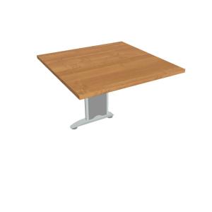 Doplnkový stôl Flex, 80x75,5x80 cm, jelša/kov