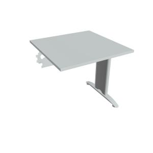 Rokovací stôl Flex, 80x75,5x80 cm, sivý/kov