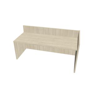 Recepčný pult ASSIST 200 pravý, 207 x 80 (100) x 74 (100) cm, agát
