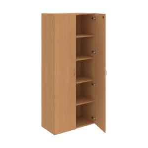 Policová skriňa Drive, zámok, 80x185x42 cm, buk/buk