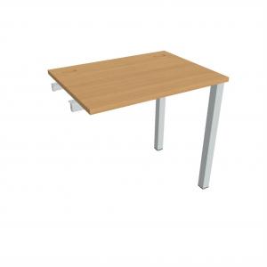 Pracovný stôl Uni k pozdĺ. reťazeniu, 80x75,5x60 cm, buk/sivá