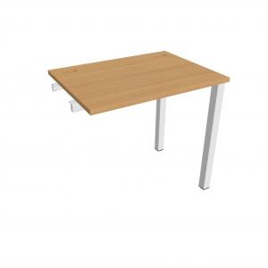 Pracovný stôl Uni k pozdĺ. reťazeniu, 80x75,5x60 cm, buk/biela
