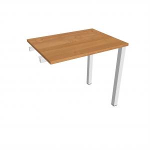Pracovný stôl Uni k pozdĺ. reťazeniu, 80x75,5x60 cm, jelša/biela