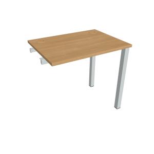 Pracovný stôl Uni k pozdĺ. reťazenie, 80x75,5x60 cm, dub/biela