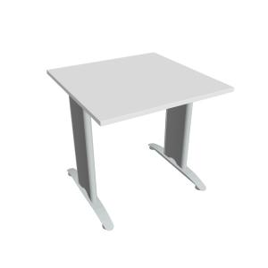 Rokovací stôl Flex, 80x75,5x80 cm, biely/kov