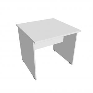Rokovací stôl Gate, 80x75,5x80 cm, biela/biela