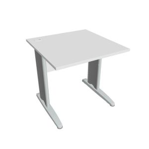 Pracovný stôl Cross, 80x75,5x80 cm, biely/kov