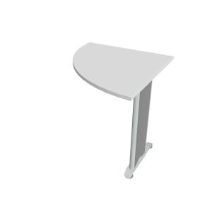 Doplnkový stôl Cross, 80x75,5x80 cm, biela/kov
