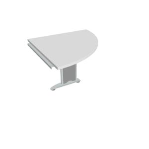 Doplnkový stôl Cross, 80x75,5x80 cm, biela/kov
