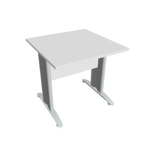 Rokovací stôl Cross, 80x75,5x80 cm, biely/kov