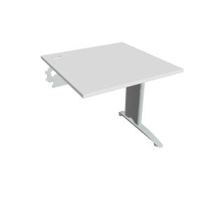 Pracovný stôl Flex, 80x75,5x80 cm, biely/kov