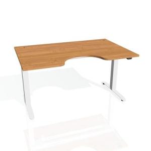 Pracovný stôl Motion Ergo, ZO, 2S, 120x70,5-120,5x90 cm, jelša/biela
