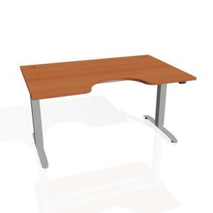 Pracovný stôl Motion Ergo, ZO, 2S, 180x70,5-120,5x90 cm, čerešňa/sivá