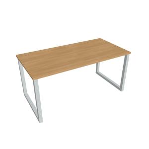 Pracovný stôl UNI O, 160x75,5x80 cm, dub/sivá