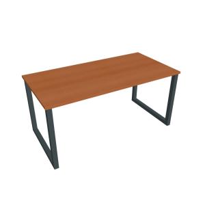 Rokovací stôl UNI O, 160x75,5x80 cm, čerešňa/čierna
