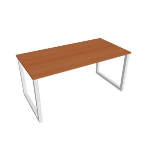 Rokovací stôl UNI O, 160x75,5x80 cm, čerešňa/biela