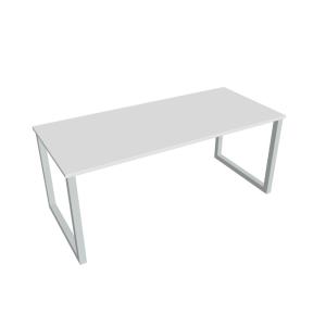 Rokovací stôl UNI O, 180x75,5x80 cm, biela/sivá