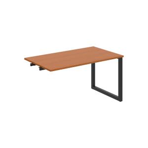 Rokovací stôl UNI O, k pozdĺ. reťazeniu, 140x75,5x80 cm, čerešňa/čierna