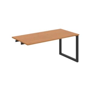 Rokovací stôl UNI O, k pozdĺ. reťazeniu, 160x75,5x80 cm, jelša/čierna