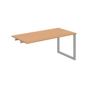 Rokovací stôl UNI O, k pozdĺ. reťazeniu, 160x75,5x80 cm, buk/sivá