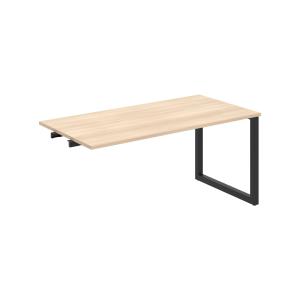 Rokovací stôl UNI O, k pozdĺ. reťazeniu, 160x75,5x80 cm, agát/čierna