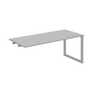 Rokovací stôl UNI O, k pozdĺ. reťazeniu, 180x75,5x80 cm, sivá/sivá
