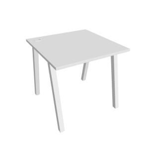 Pracovný stôl UNI A, 80x75,5x80 cm, biela/biela
