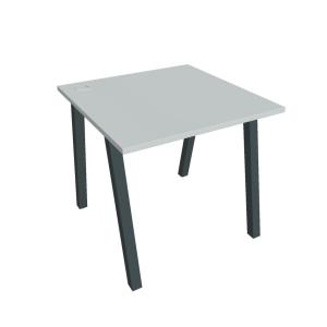 Pracovný stôl UNI A, 80x75,5x80 cm, sivá/čierna