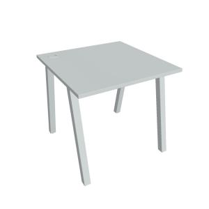 Pracovný stôl UNI A, 80x75,5x80 cm, sivá/sivá