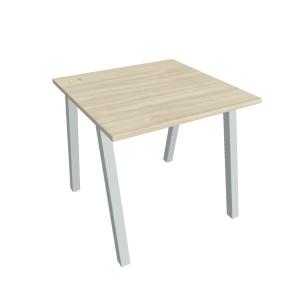 Pracovný stôl UNI A, 80x75,5x80 cm, agát/sivá