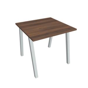 Pracovný stôl UNI A, 80x75,5x80 cm, orech/sivá