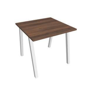 Pracovný stôl UNI A, 80x75,5x80 cm, orech/biela