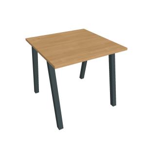 Pracovný stôl UNI A, 80x75,5x80 cm, dub/čierna