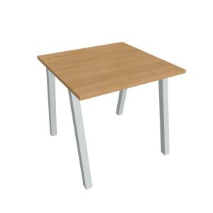 Pracovný stôl UNI A, 80x75,5x80 cm, dub/sivá