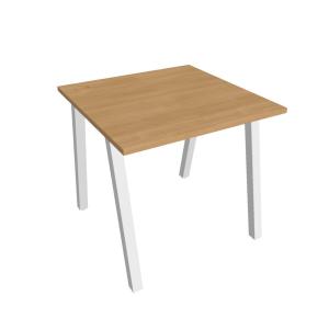 Pracovný stôl UNI A, 80x75,5x80 cm, dub/biela