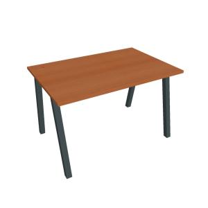 Pracovný stôl UNI A, 120x75,5x80 cm, čerešňa/čierna