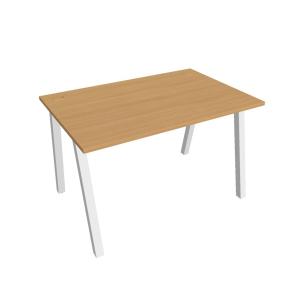 Pracovný stôl UNI A, 120x75,5x80 cm, buk/biela