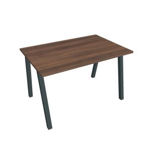 Pracovný stôl UNI A, 120x75,5x80 cm, orech/čierna