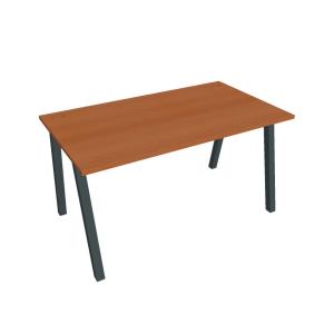 Pracovný stôl UNI A, 140x75,5x80 cm, čerešňa/čierna