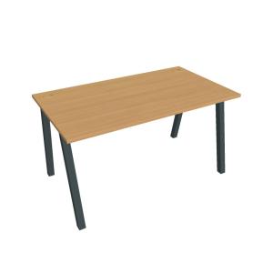 Pracovný stôl UNI A, 140x75,5x80 cm, buk/čierna