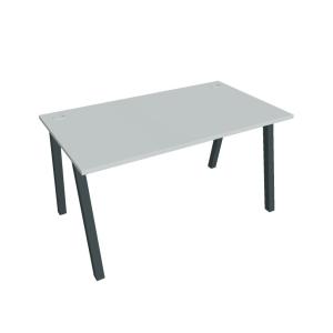 Pracovný stôl UNI A, 140x75,5x80 cm, sivá/čierna