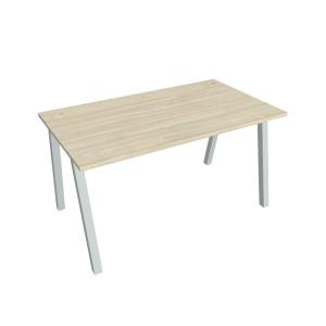 Pracovný stôl UNI A, 140x75,5x80 cm, agát/sivá