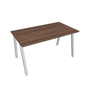 Pracovný stôl UNI A, 140x75,5x80 cm, orech/sivá