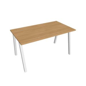 Pracovný stôl UNI A, 140x75,5x80 cm, dub/biela